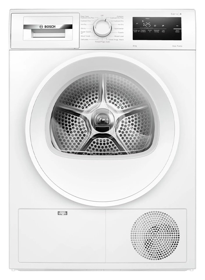 Bosch WTH85225GB 8KG Heat Pump Tumble Dryer - White