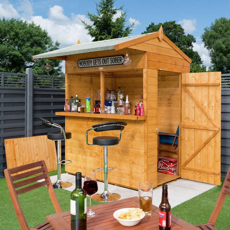 Rowlinson Garden Bar Store 6 x 6ft 0