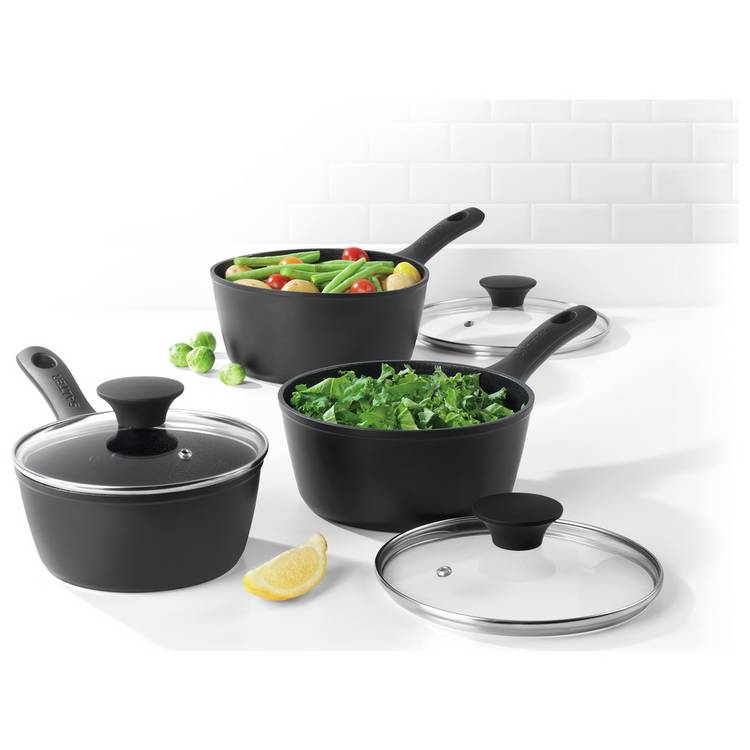 Salter Megastone 260 Thermo 3 Piece Saucepan Set 0