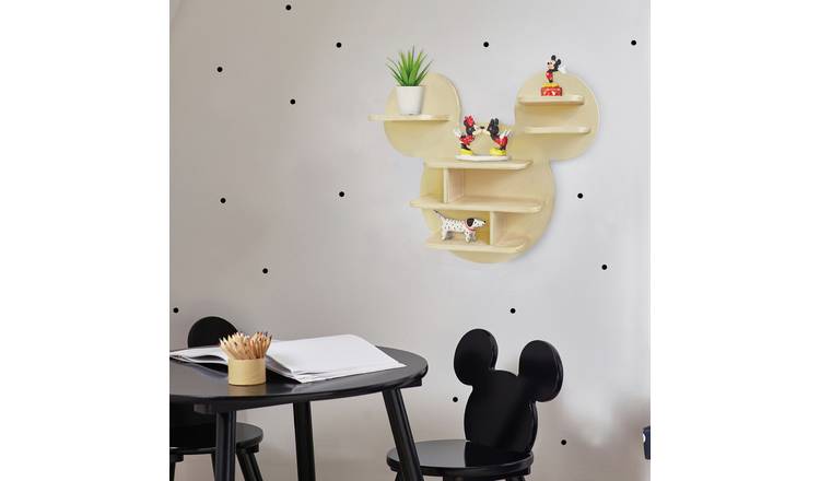 Disney Mickey Wall Mounted Bookcase - Light Wood