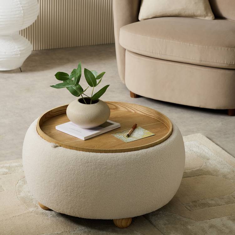 Habitat Adeline Round Coffee Table - Cream 0