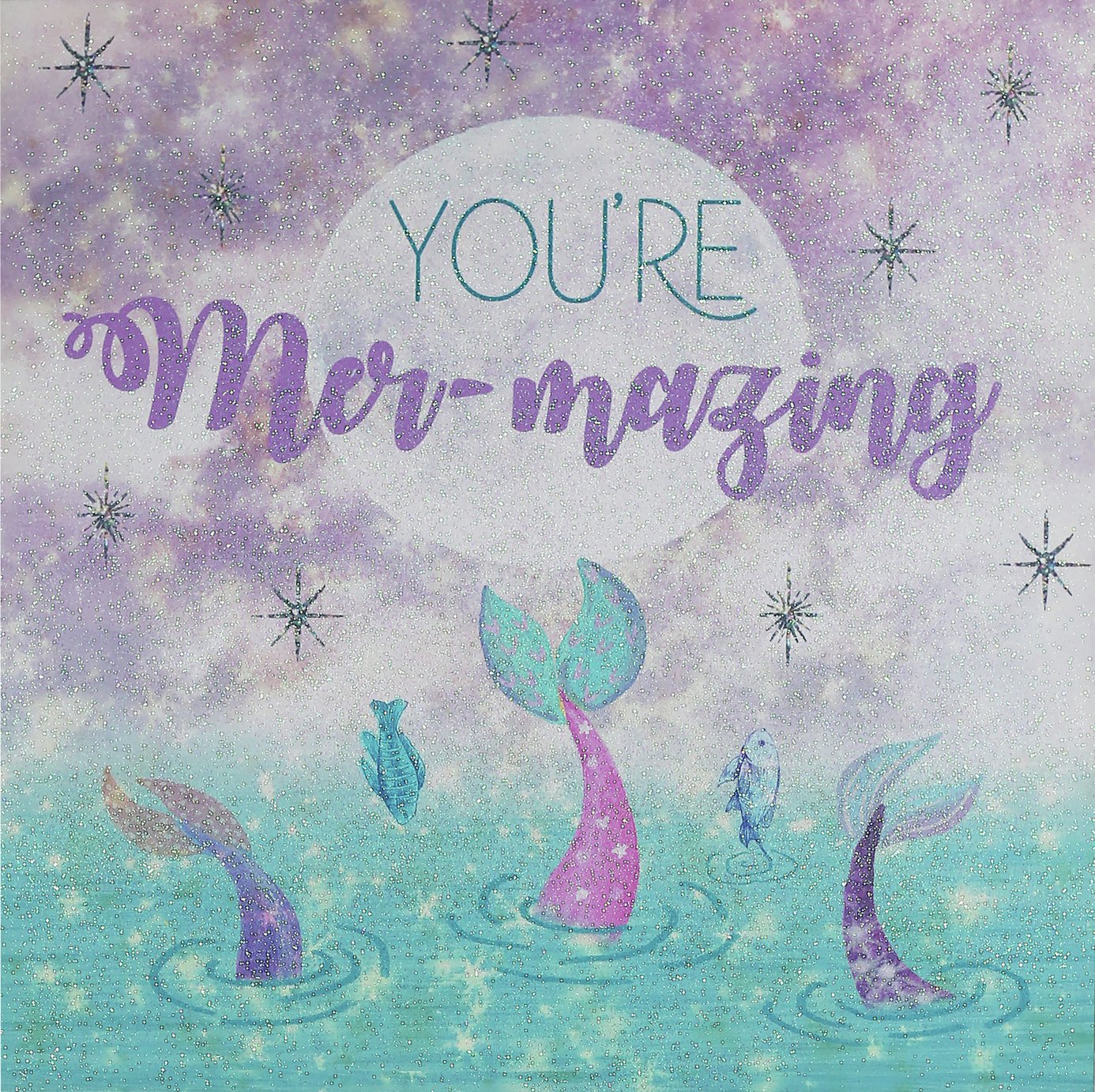 Arthouse Mermaid Glitter Canvas