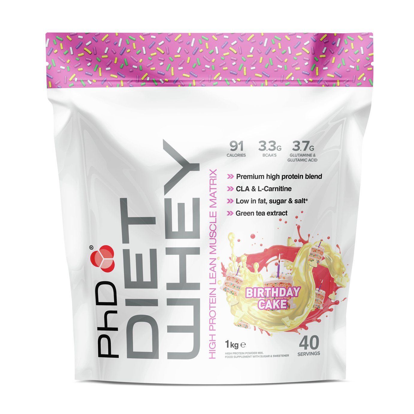 PhD Diet Whey Birthday Cake - 1kg