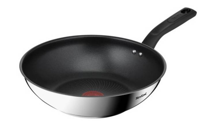 Tefal Titanium Max 28cm Non Stick Aluminum Wok - Grey