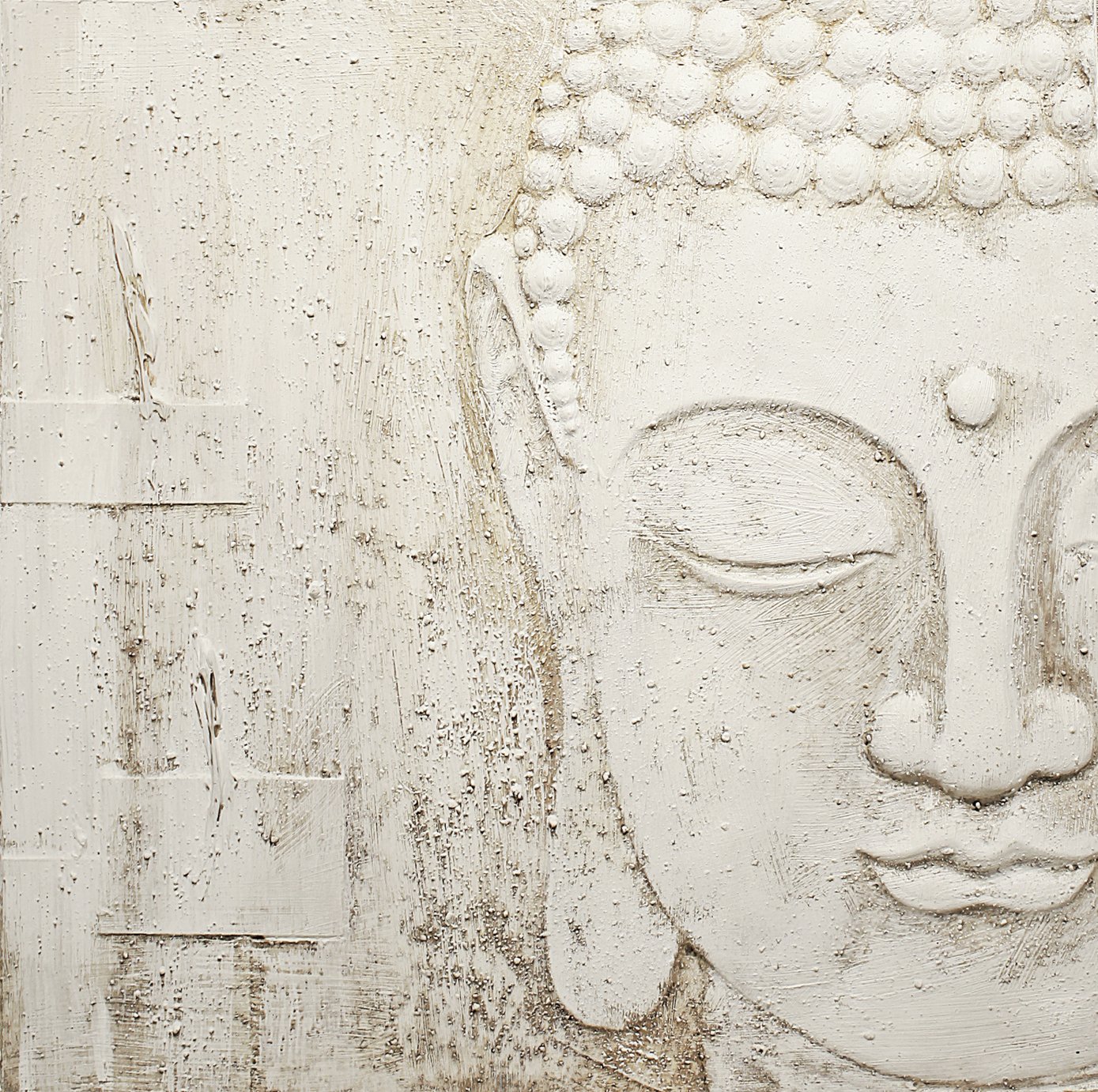 Arthouse Peaceful Buddha Resin Unframed Print - 60x60cm
