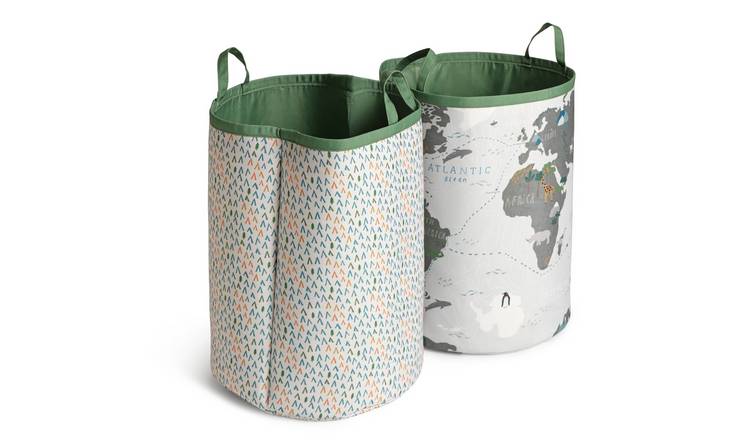 Lime green laundry clearance basket