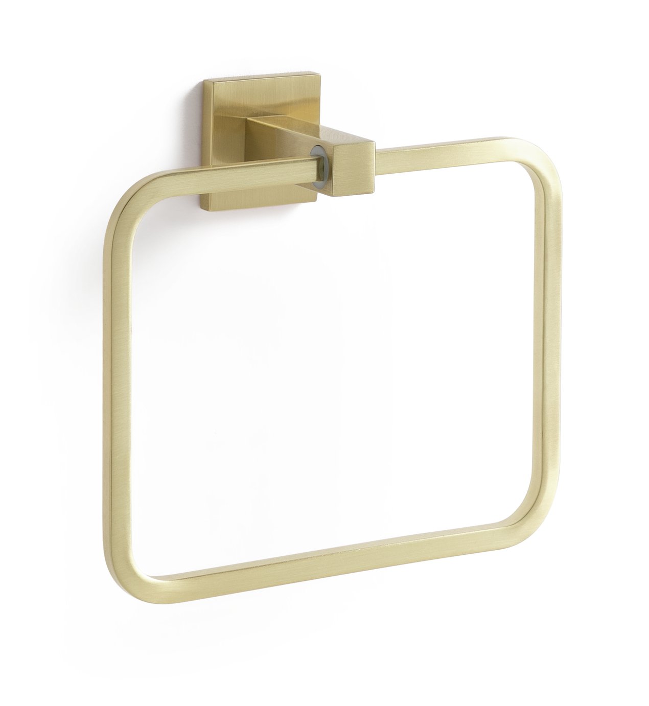 Habitat Wall Mounted Towel Ring - Brushed Gold