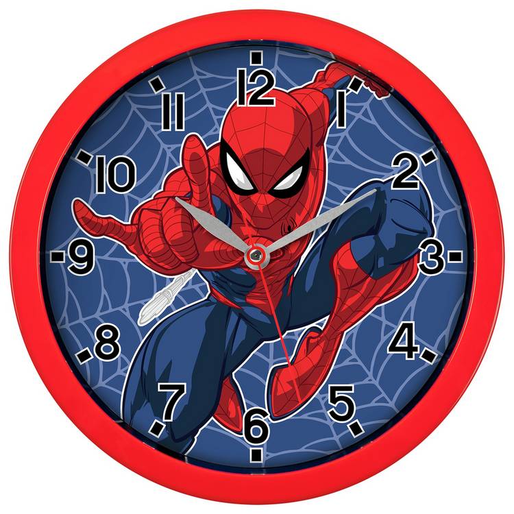 Disney Marvel Spider-Man Kids Wall Clock - Red 0