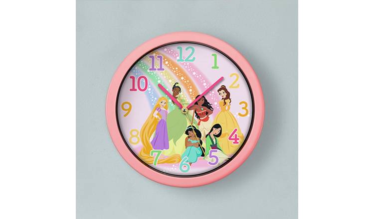 Buy Disney Princess Kids Wall Clock - Pink | Clocks | Argos