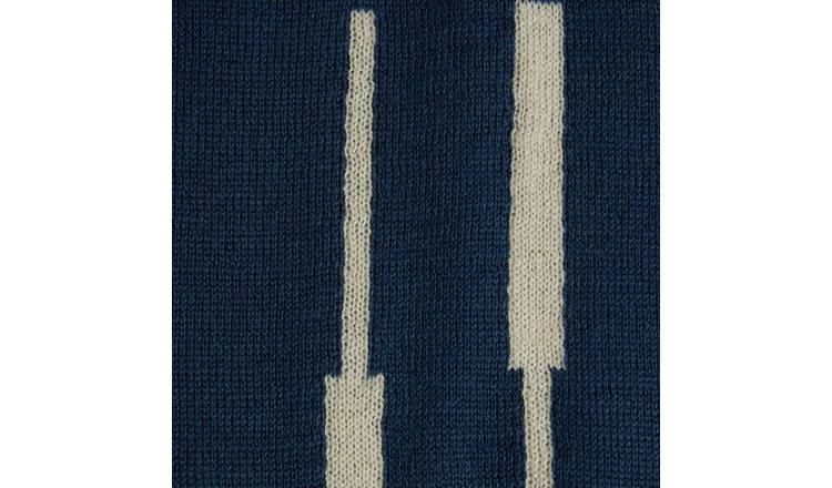 Buy Habitat Knitted Throw Blue 125x150cm Blankets and throws