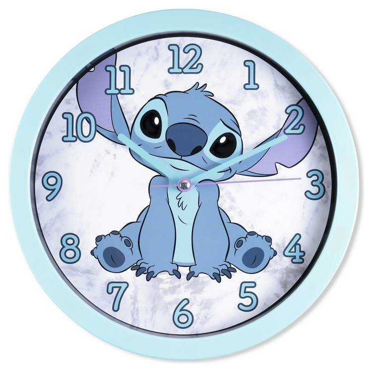 Disney Lilo & Stitch Kids Wall Clock - Blue 0
