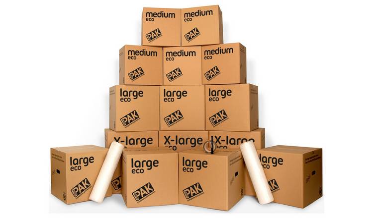 Buy Storepak Eco Moving House Cardboard Storage Boxes Set Of 15 Moving House Packs And Bubble 3046