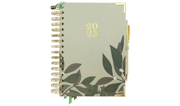 Habitat Leaf A5 Day To Page Organiser Diary