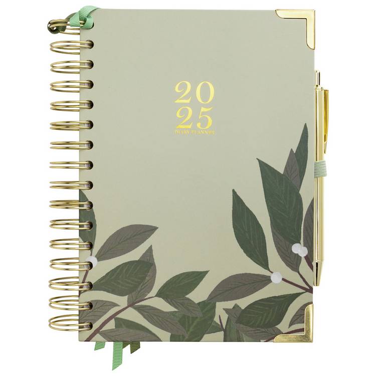 Habitat Leaf A5 Day To Page Organiser Diary 0