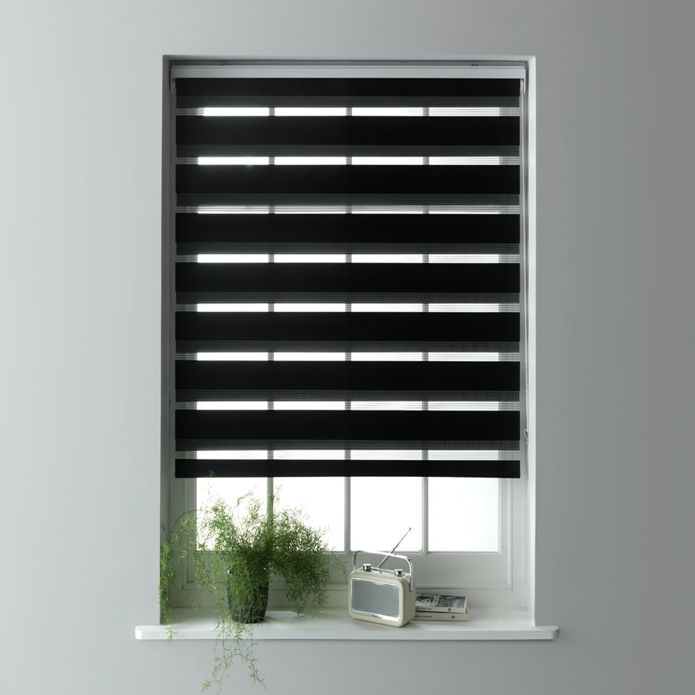argos blinds black