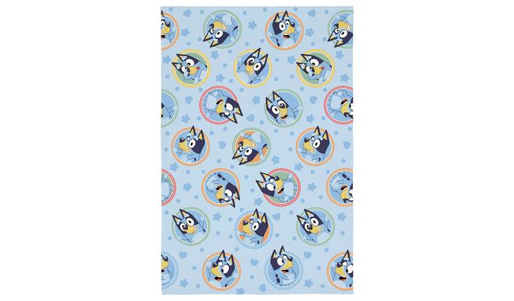 Bluey Kids Fleece Throw - Blue - 150x100cm