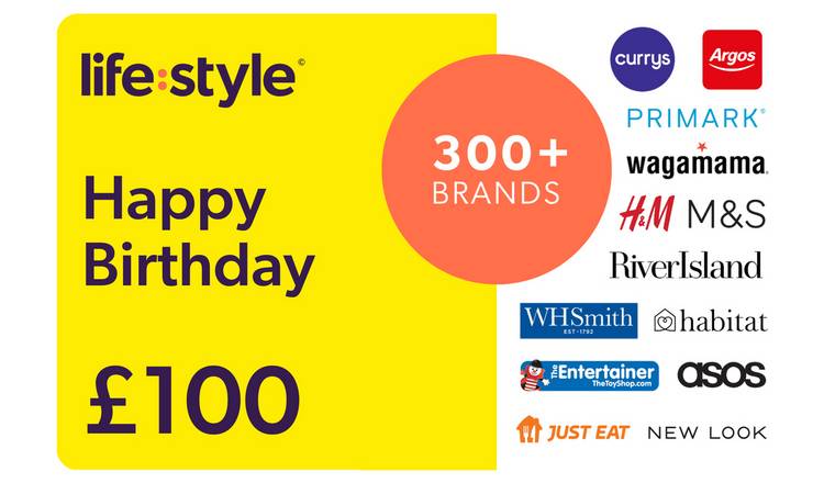 Lifestyle Happy Birthday 100 GBP Gift Card