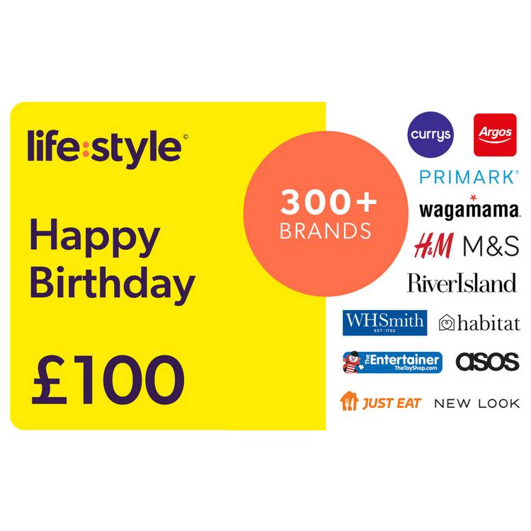 Lifestyle Happy Birthday 100 GBP Gift Card 0