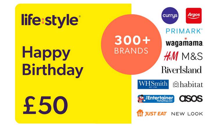 Lifestyle Happy Birthday 50 GBP Gift Card