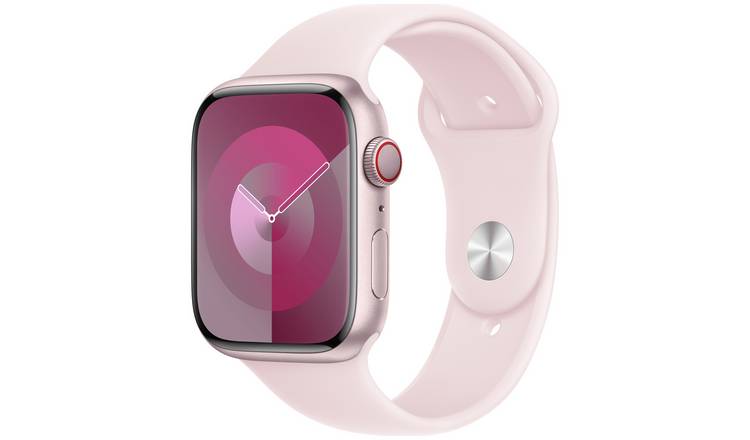 Apple Watch Series 9 GPS+Cell 45mm Light Pink Sport Band S/M