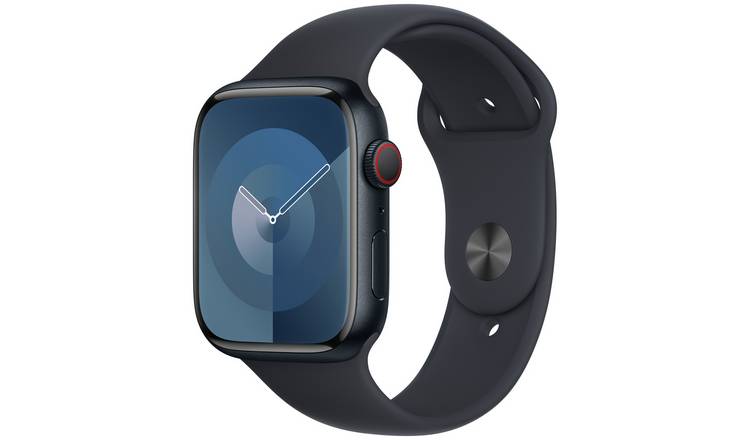 Apple Watch Series 9 GPS+Cell 45mm Midnight Sport Band - S/M