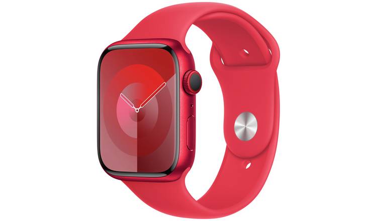 Apple Watch Series 9 GPS+Cellular 45mm Red Sport Band - S/M