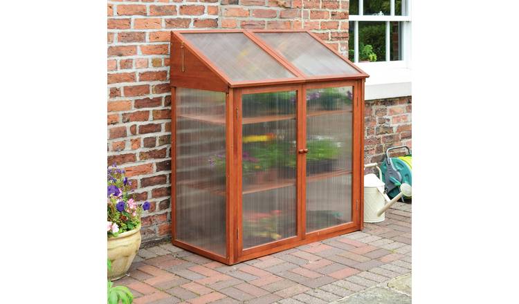 Rowlinson Hardwood 2Tier Mini Greenhouse