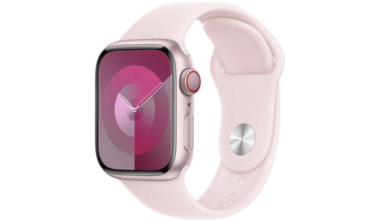 Apple Watch Series 9 GPS+Cell 41mm Light Pink Sport Band S/M