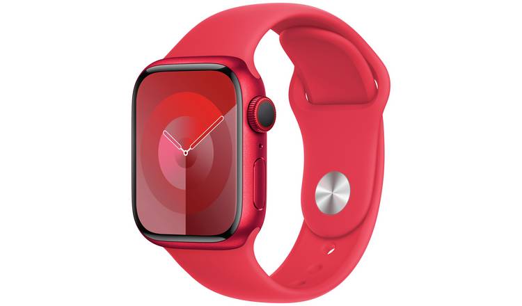 Apple Watch Series 9 GPS+Cellular 41mm Red Sport Band - S/M