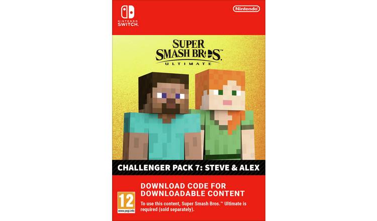 Super Smash Bros Ultimate Challenger Pack 7 Steve & Alex DLC