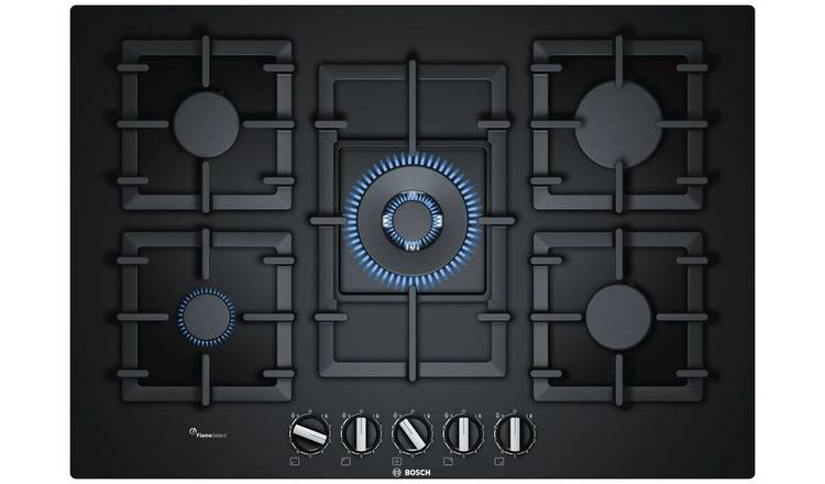 Bosch PPQ7A6B90 Gas Glass Hob - Black