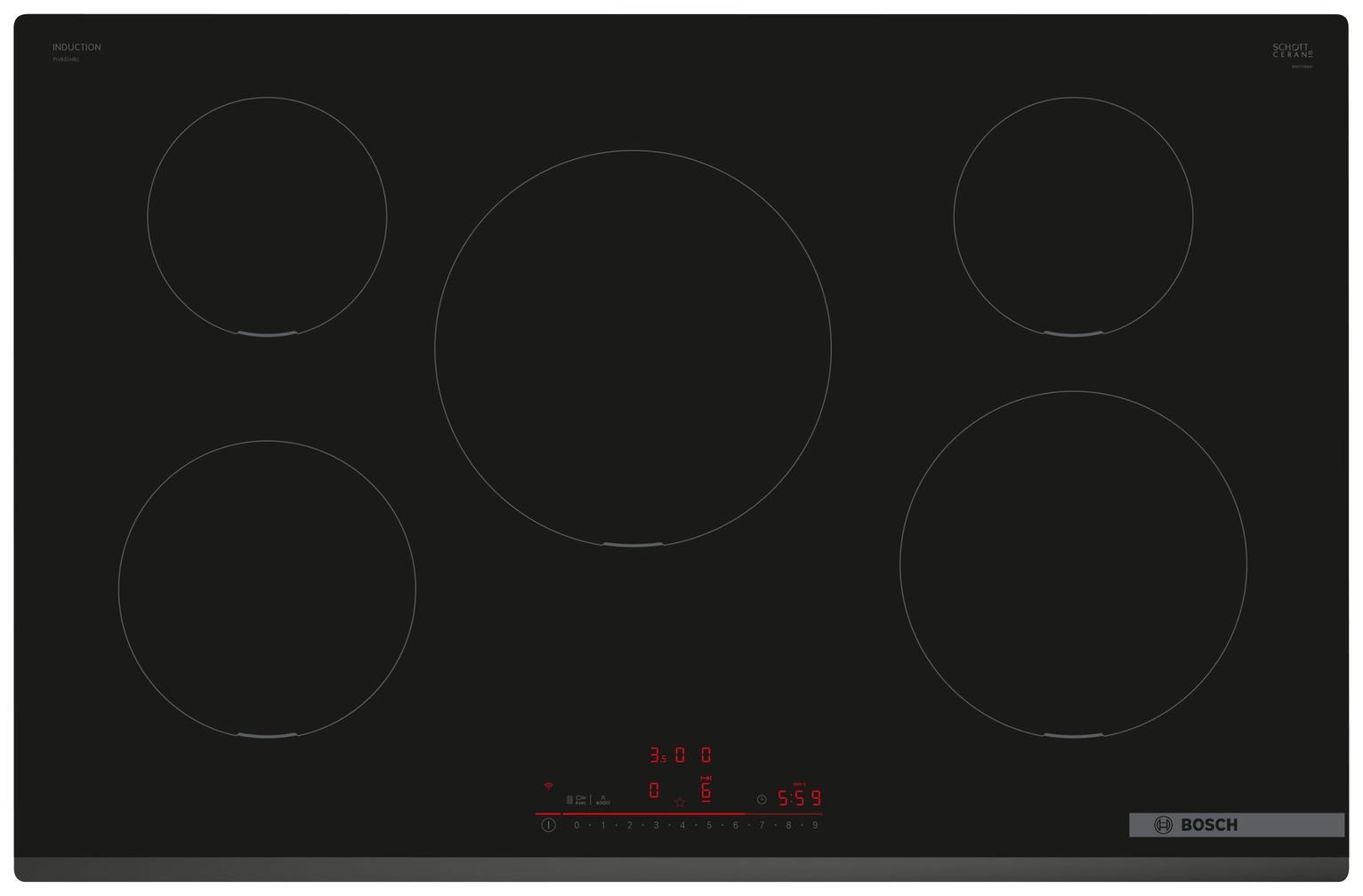Bosch PIV831HB1E Electric Induction Hob - Black