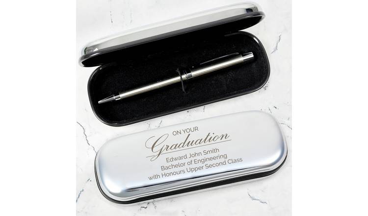 Personalised Message Graduation Ball Point Pen - Black