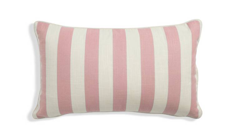 Buy Habitat Striped Cushion Pink 30x50cm Cushions Argos