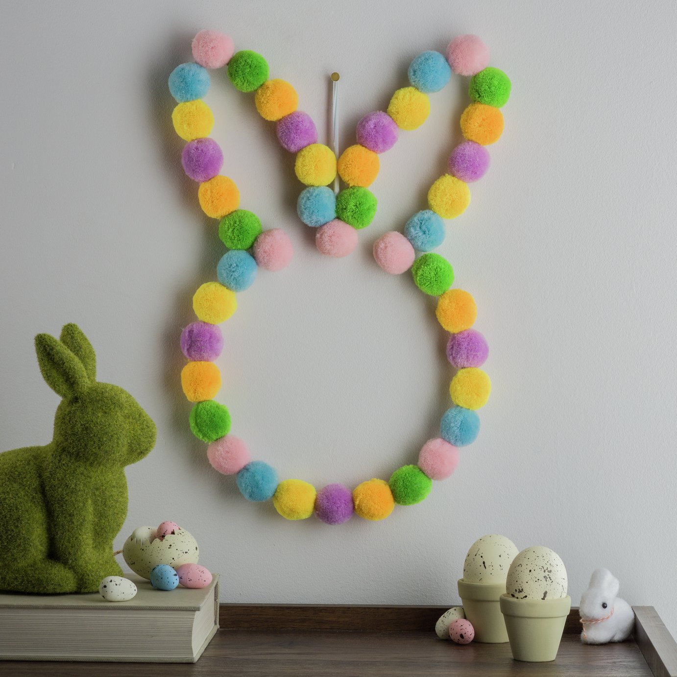 Pom Bunny Wreath Review