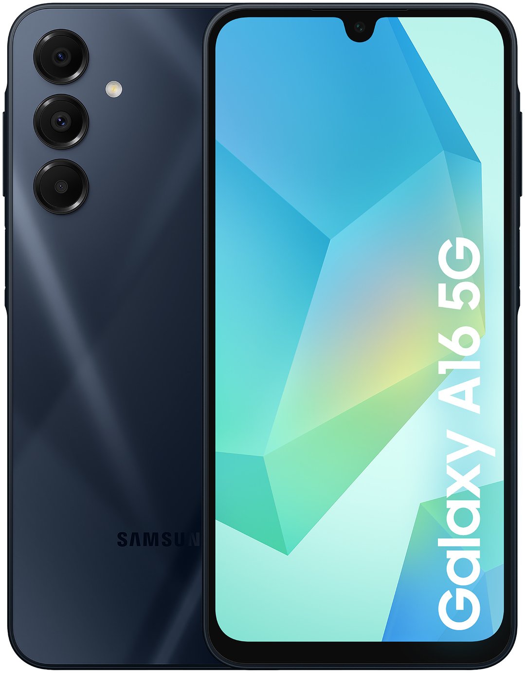 SIM Free Samsung A16 5G 128GB Mobile Phone - Blue Black
