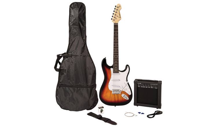 Encore E60 Full Size Electronic Guitar Pack - Sunburst