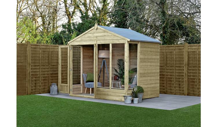 Forest Beckwood Shiplap Apex Summerhouse - 8 x 6ft