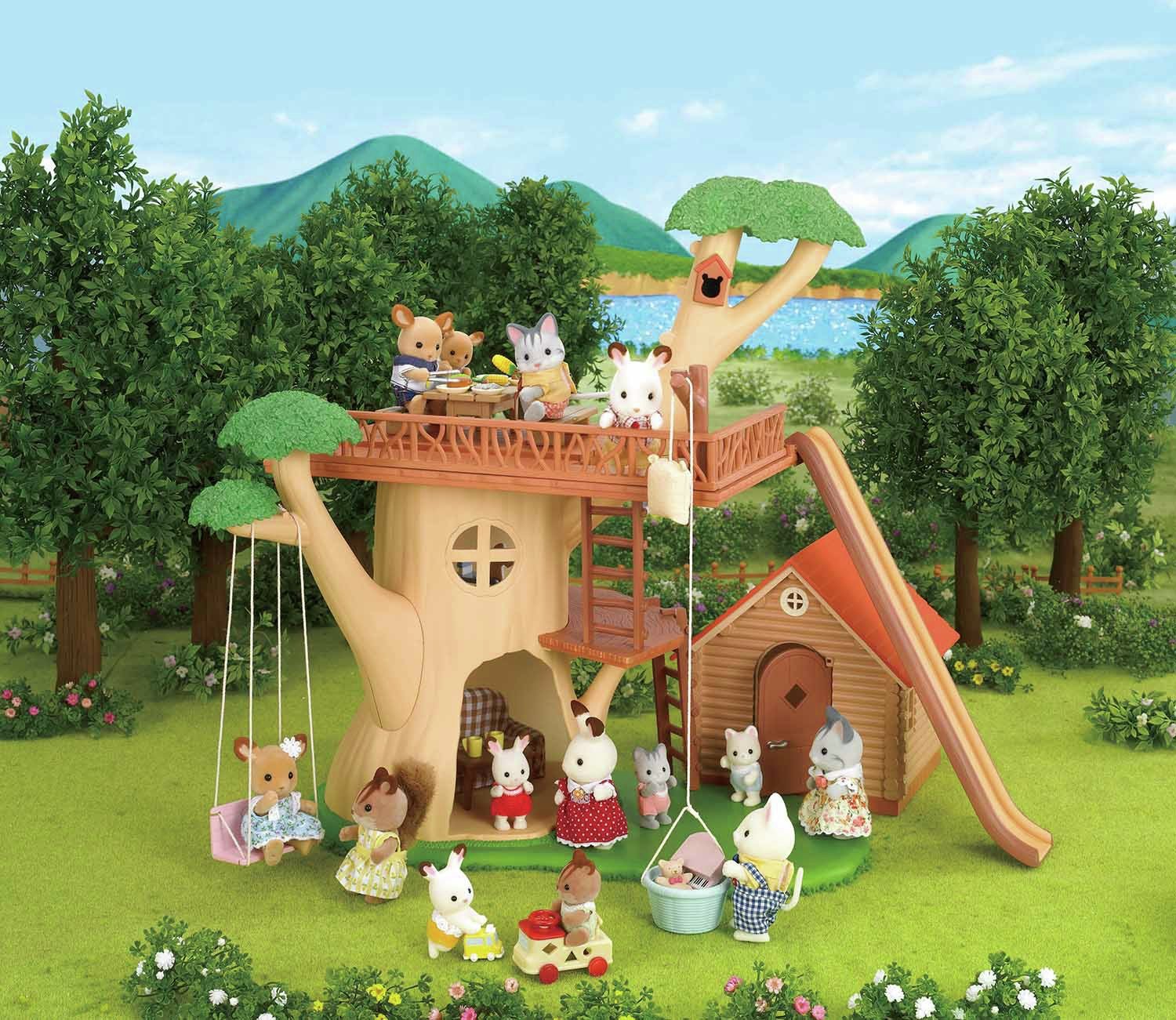 sylvanian family country tree school