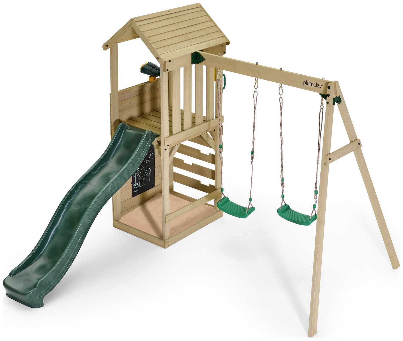 Plum Lookout Tower Wooden Climbing Frame with Swings & Slide Review