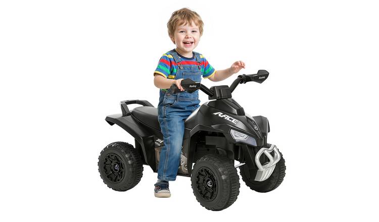 HOMCOM Music Lights Toddler Kids Sliding Car - Black