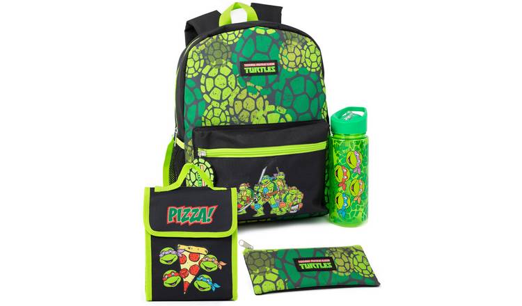 Teenage Mutant Ninja Turtles Kids Unisex 4 Piece Backpack Set - Green