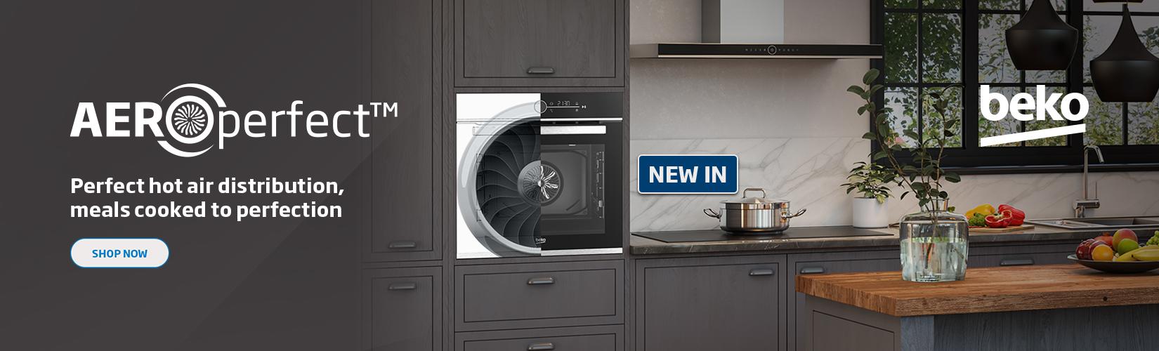 Beko. Aeroperfect. Perfect hot air distribution, meals cooked to perfection.