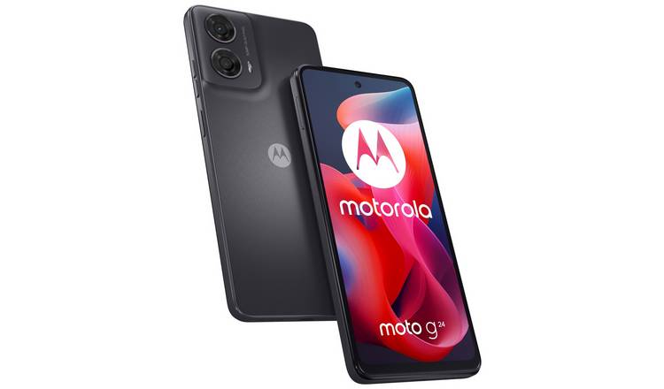 SIM Free Motorola G24 128GB Mobile Phone - Charcoal