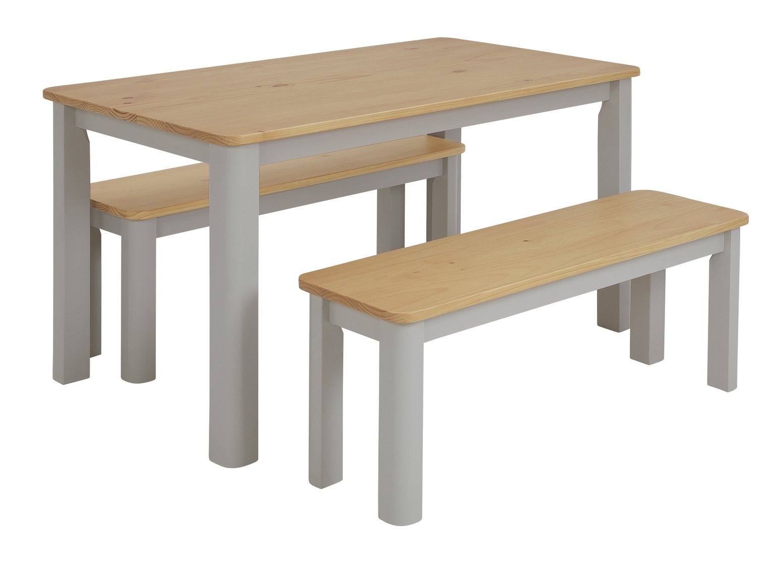 Argos Home Bournemouth Solid Wood Table & 2 Two Tone Benches Review