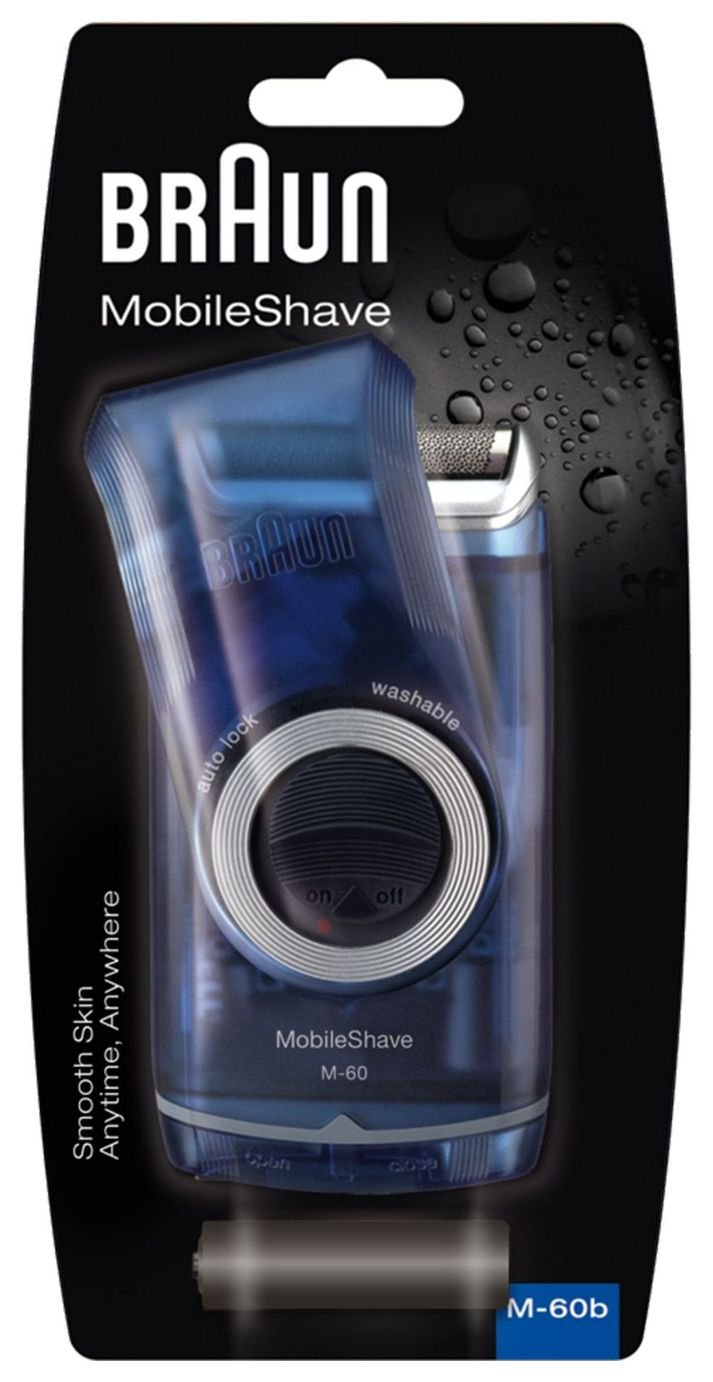 Braun MobileShave Wet and Dry Portable Electric Shaver M-60b Review