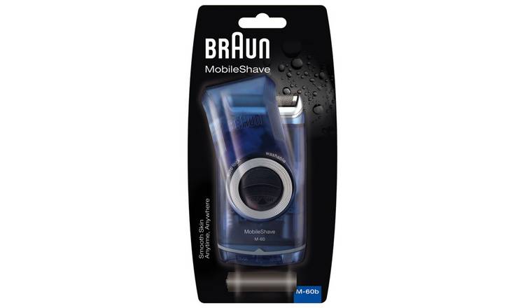 Braun MobileShave Wet and Dry Portable Electric Shaver M-60b