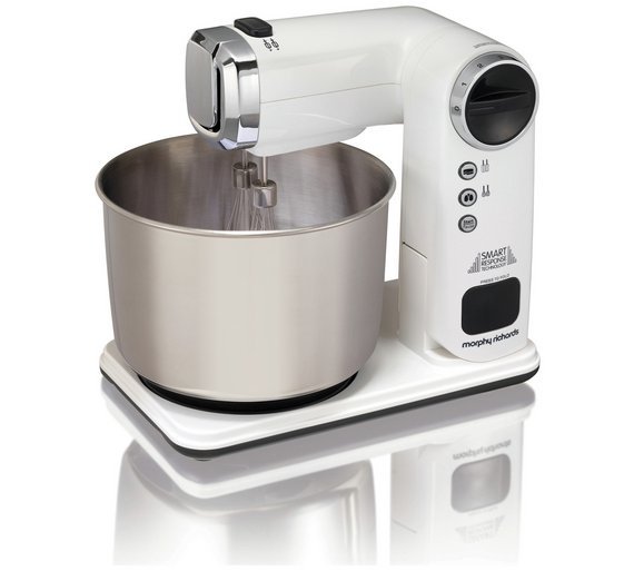 Morphy Richards Total Control Folding Stand Mixer - White