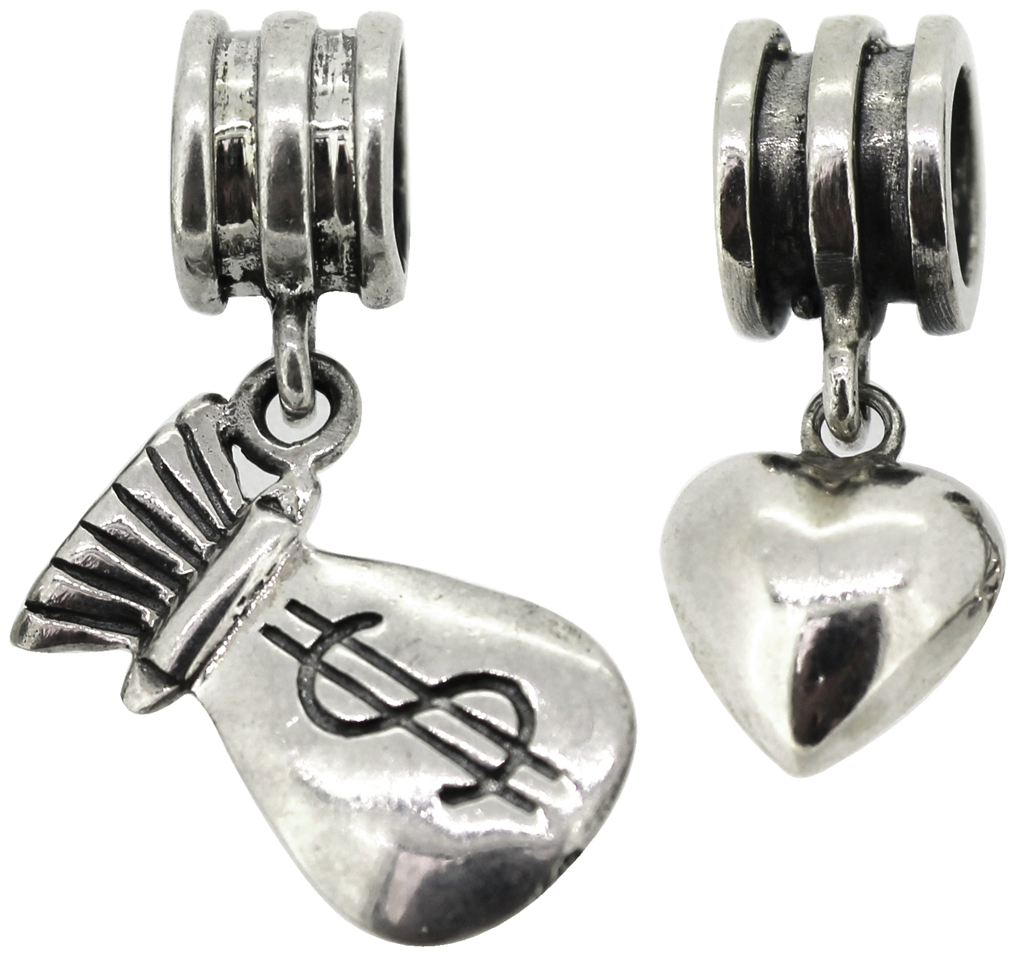 Link Up Sterling Silver Money Charms - Set of 2.