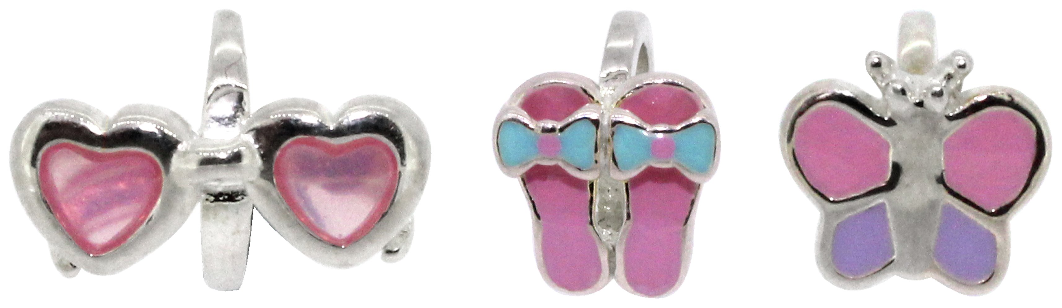 Link Up Pink Butterfly Summer Charms - Set of 3